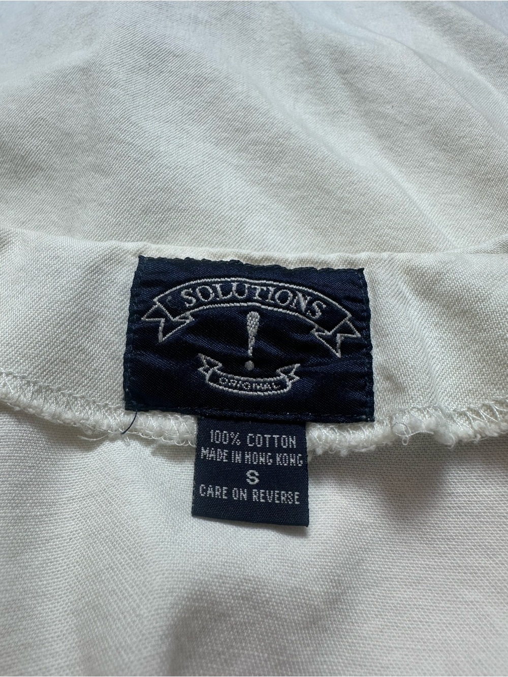 Vintage 90s Solutions Floral Embroidered Collar Cotton Blouse Shirt S - Picture 7 of 9